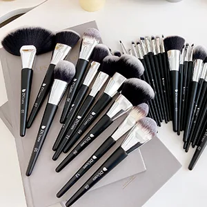DUcare Professional Makeup Brush Set 32Pcs Makeup Brushes Premium Synthetic Kabuki Foundation Blending Brush Face Powder Blush Concealers Eye Shadows 32pcs black - product information 25