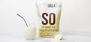 SoBodyCo CollaSlim Meal Replacement Shake Weight Loss Shake Diet Meal Replacement Meal Replacement With Added Collagen Diet Chocolate Shake Chocolate 800 g (Pack of 1) - collaslim image