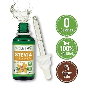 NKD Living Pure Stevia Liquid Drops (Vanilla 100ml) - stevia vanilla