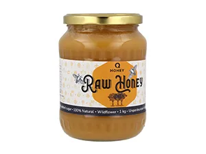 Pure Raw Rapeseed Honey Unpasteurised Natural Directly from The Hive 1 kg | Unfiltered Unheated Flavor 3: Rapeseed - natural raw honey