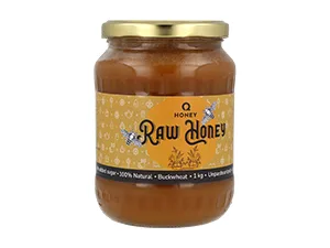 Pure Raw Rapeseed Honey Unpasteurised Natural Directly from The Hive 1 kg | Unfiltered Unheated Flavor 3: Rapeseed - raw buckwheat honey