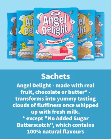 Angel Delight Smooth & Creamy Chocolate Flavour Instant Dessert Mix 600 g (Pack of 1) - Sachets
