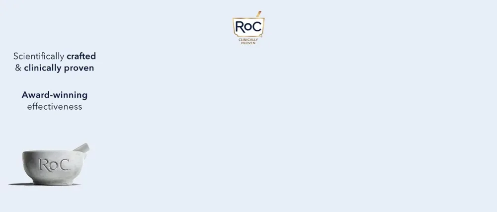 RoC - Double Action Eye Make-Up Remover - Unique Water & Oil Combination - Waterproof Makeup Removal - Effective Eye Cleansing for Sensitive Skin - Minimises Allergy Risks - 125 ml - product information 1