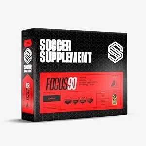 Focus90 Cherry Caffeine Energy Gels (12 x 70g) - 200mg Caffeine Per Serving Quick Release Pre-Workout Gel by Soccer Supplement Informed Sport Tested - Focus90