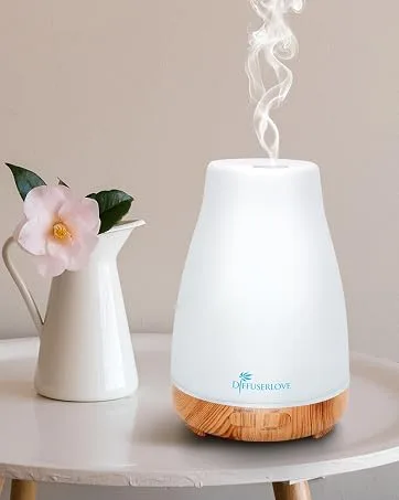Diffuserlove Essential Oil Diffuser 500ML Remote Control Aromatherapy Diffuser Cool Mist Humidifiers 7 LED Night Light for Home Office SPA - diffuser