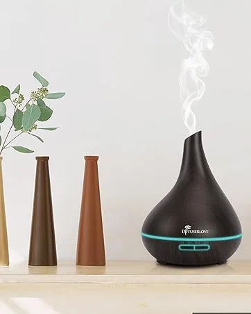 Diffuserlove Essential Oil Diffuser 500ML Remote Control Aromatherapy Diffuser Cool Mist Humidifiers 7 LED Night Light for Home Office SPA - diffuserlove