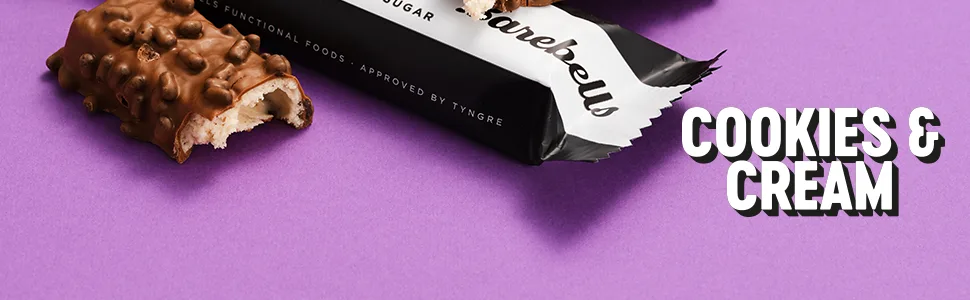 Barebells Protein Bars | 20g protein low carb chocolate bars | after workout low calorie snacks 12 x 55g (Cookies & Cream) Cookies And Cream - chocolate protein powder weight loss pre workout whey protein powder
