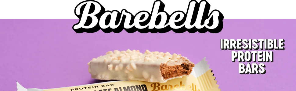 Barebells Protein Bars | 20g protein low carb chocolate bars | after workout low calorie snacks 12 x 55g (White Chocolate Almond) - protein bar barebells healthy snacks protein bars post workout protein snacks