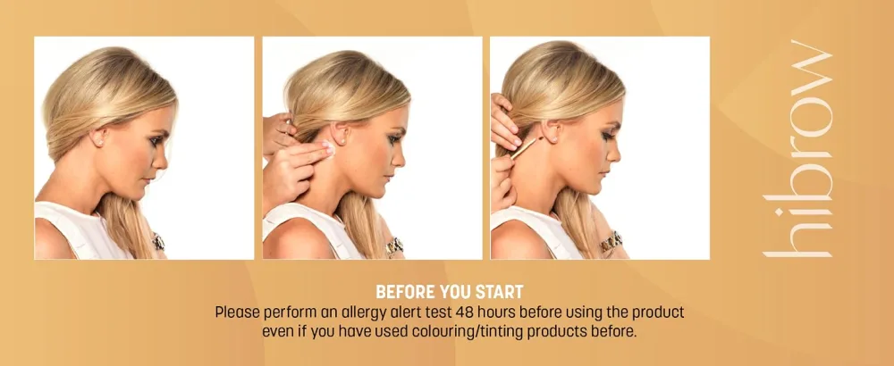 Hi Brow Professional Tint 15ml - Dark Charcoal - Semi-Permanent Eyebrow Dye - Salon Quality Eye Brow Tinting - How to apply 1