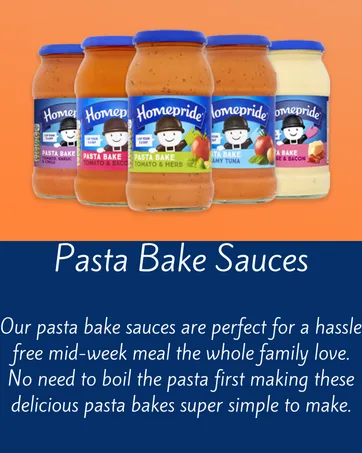 Homepride Creamy Tomato & Herb Pasta Bake 485 g Jar - Pasta Bake Sauces