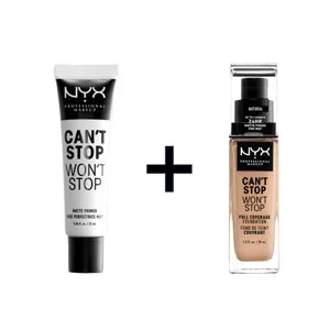 NYX Professional Makeup Can't Stop Won't Stop Full Coverage Foundation Long Lasting Waterproof Vegan Formula Matte Finish Shade: Natural 07 Natural - product information 24