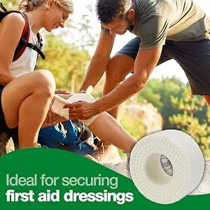 Safety First Aid Group HypaBand EAB Tape (Large) - 7.5cm x 4.5m White Large (7.5cm) Single Roll - EAB tape for first aid dressings