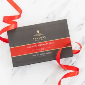 Taylors of Harrogate Assorted Speciality Teas Selection Gift Box 108 g (48 tea bags in total) Assorted Speciality Selection Box - Lifestyle Image