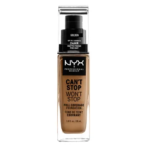 NYX Professional Makeup Can't Stop Won't Stop Full Coverage Foundation Long Lasting Waterproof Vegan Formula Matte Finish Shade: Golden 13 Golden - product information 19
