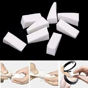 kuou 40pcs Nail Art Sponges Triangle Make Up Sponges Cosmetic Sponge Wedges Triangle Shape Makeup Foundation Beauty Tool - product information 23