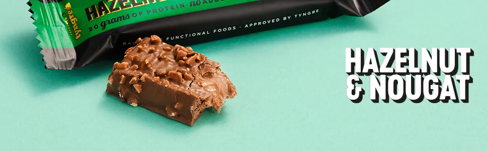 Barebells Protein Bars | 20g protein low carb chocolate bars | after workout low calorie snacks 12 x 55g (Hazelnut & Nougat) - chocolate protein powder weight loss pre workout whey protein powder
