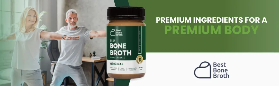 Best Bone Broth Premium Beef Bone Broth Concentrate - 100% Sourced from Grass Fed Pasture-Raised Cattle - Bone Broth Protein and Collagen - Bone Broth Soup - 375g (37 Servings) - broths kitchen vital proteins basic meal liquid foods savory shake instant sports vegetable wellness