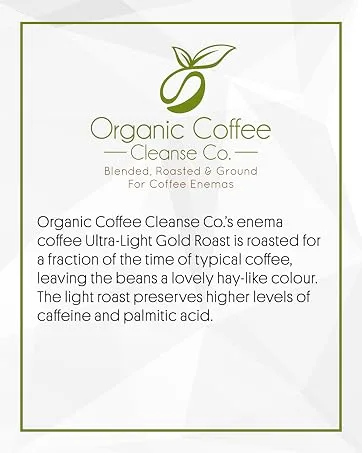 Organic Enema Coffee 227g - 100% Robusta, Ultra Light Gold Roast