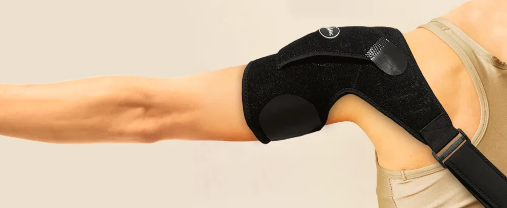 Dr. Arthritis Doctor Developed Shoulder Support/Shoulder Strap/Shoulder Brace & Handbook (Black) - Doctor Developed Shoulder Support