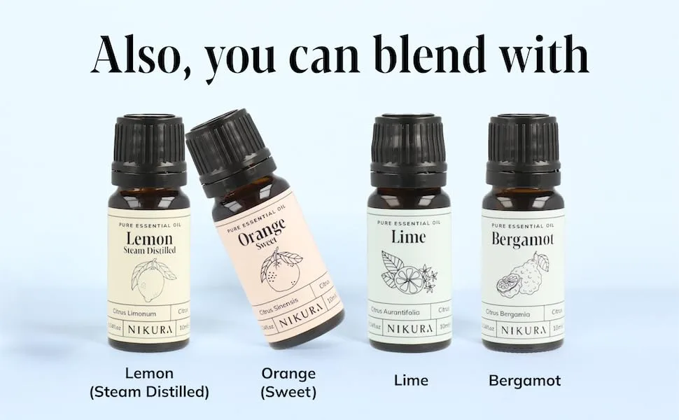 Nikura Juniper Berry Essential Oil - 20ml (2 x 10ml) | 100% Pure Natural Oils | Perfect for Aromatherapy Diffusers Humidifier Bath | Great for Stress Relief Improving Sleep | Vegan & UK Made - diffuser spray home juniper berry fragrance gift relief humidifier mind clear aroma spa hair repel