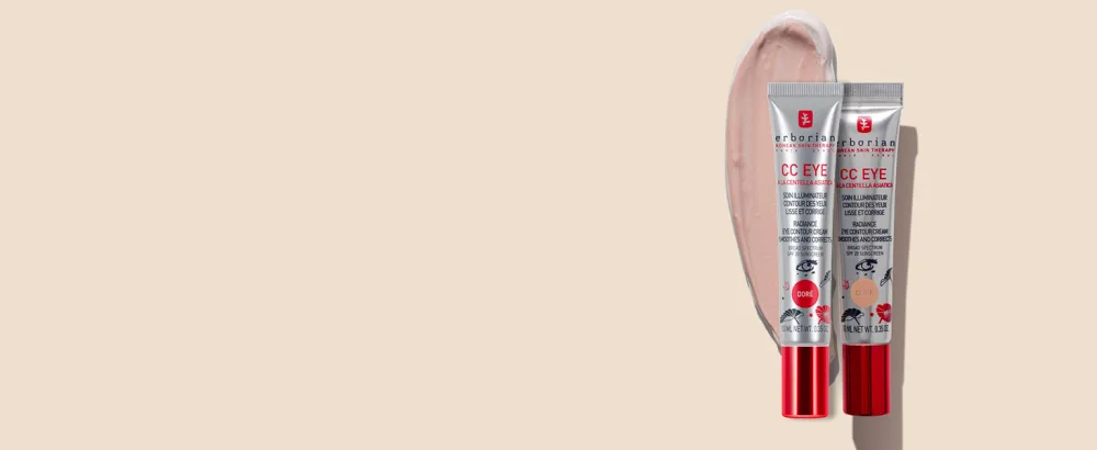 Erborian - CC Eye Cream with Centella Asiatica - Illuminating Moisturizing and Correcting Tinted Eye Cream SPF 20 - Smoothes and Corrects Dark Circles - 10 ml Clair - CC eye