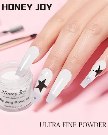 28g/Box Shine Silver Glitter Hexagon Sequins Paillette Dip Powder Nails Dipping Nails Long-lasting Nails No UV Light Needed (No.122) HJ-ND064B-No.122 - dip powder dipping powder honey joy
