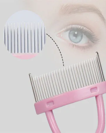 Eyelash Comb Eyelash Separator Eyelash Brush MSQ Eyelash Separator Mascara Applicator Eyelash Definer With Comb Cover Arc Designed Cosmetic Brushes Tool Black - Eyelash Brush