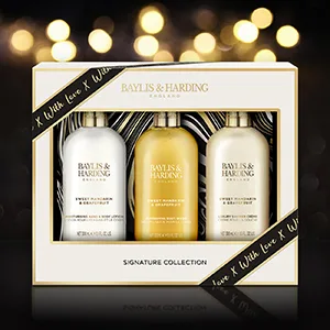 Baylis & Harding Sweet Mandarin & Grapefruit Luxury Bathing Essentials Gift Set (Pack of 1) - Vegan Friendly - Lifestyle Image