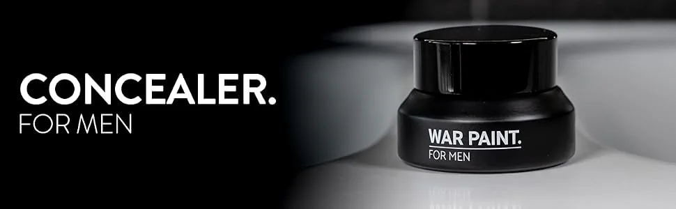 War Paint Men's Concealer - 5 Shades Available - Tan Fair Light Medium and Dark (Tan) 1 Count (Pack of 1) Tan - Concealer Banner