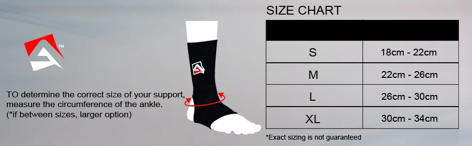 AQF MMA Ankle Support Muay Thai Foot Brace Guard Kick Boxing Sprains Achilles Tendon Pain Relief Protector Elasticated Breathable Compression Sleeve (Black L) Black L - ankle support protection injury leg toe