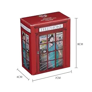 English Telephone Box English Breakfast Tea 6 Teabag Carton 6 Count (Pack of 1) - teabags