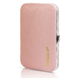 Manicure Set 10pcs Professional Nail Clippers Kit Pedicure Care Tools-Stainless Steel Grooming Tools for Travel (Pink) - Manicure Set