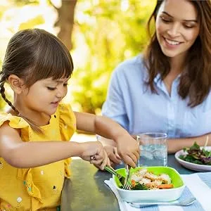 Munchkin Polish Ergonomically Designed Stainless Steel Toddler Cutlery Set Includes Fork Knife and Spoon - toddler cutlery set