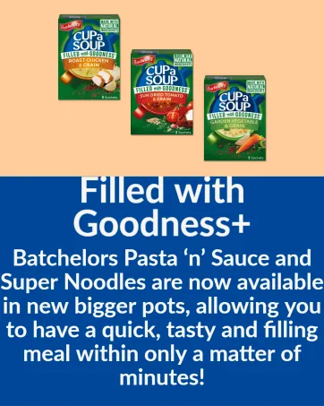 Batchelors Pasta 'n' Sauce Cheese Leek & Ham Instant Snack 99 g Packet (Pack of 1) - Filled With Goodness+