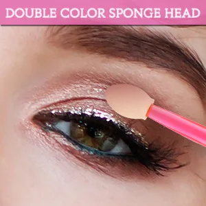 Eyeshadow Applicators MORGLES 200 PCS Disposable Sponge Eye Brushs (Multicolored) 200 Count (Pack of 1) Multi-colored 200pcs - eyeshadow