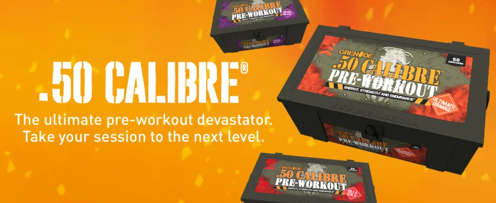 Grenade 50 Calibre Pre-Workout Devastation Sachets - Ultimate Orange 50 Servings (25 Sachets 2 Servings per Sachet) - Grenade Get It Done