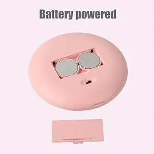 LED Travel Makeup Mirror 3.5 inch Lighted Compact Mirror 10X Magnification Handheld Double Sided Portable Folding Mirror For Pocket Purse Gift Pink Round 3.5 Round - lighted compact mirror
