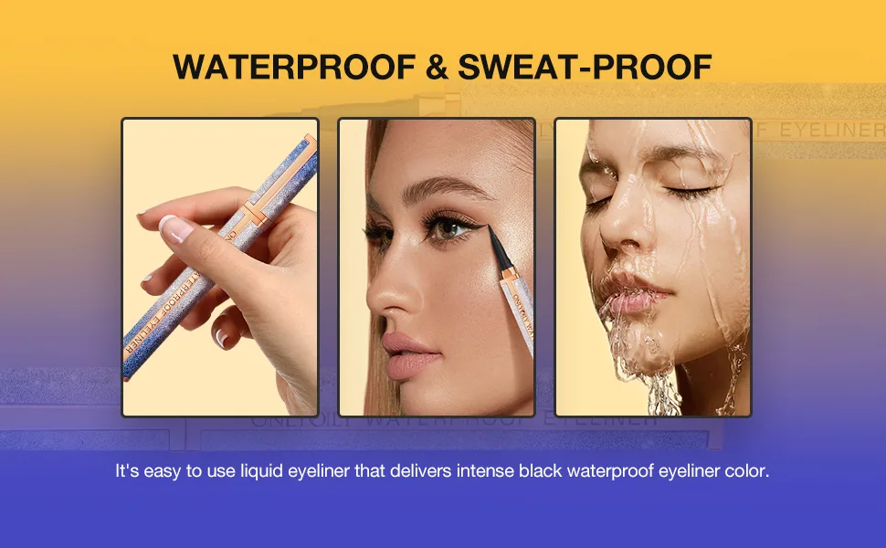 ONLYOILY Waterproof Liquid Eyeliner Precision Micro Eye Liner Pen Quick Drying Long Lasting Makeup eyeliners black Pencil - Eyeliner