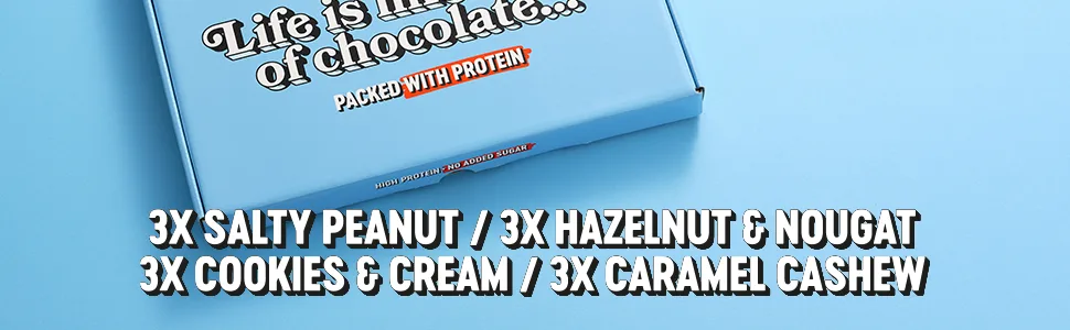 Barebells Protein Bars Official Mix Box | 20g protein low carb chocolate bars | after workout low calorie snacks 12 x 55g (Selection box) - barebells mixed pack chocolate protein powder weight loss pre workout whey protein powder