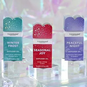 Tisserand Aromatherapy Winter Frost Diffuser Oil 9ml Winter Frost Diffuser Oi 9 ml (Pack of 1) - all 3 diffuser oils christmas 2021
