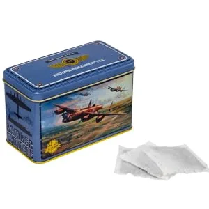 New English Teas Lancaster Bomber Tea Tin with 40 Breakfast Teabags 40 Count (Pack of 1) - avro lancaster