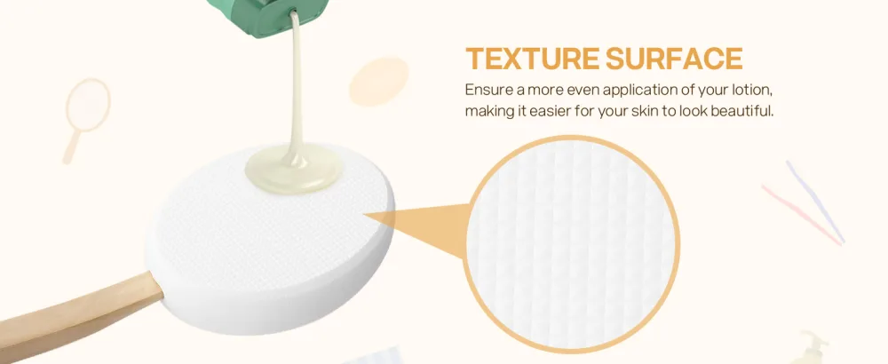 MAQUITA Back Cream Applicator 2 in 1 Body Brush Long Range Handle with 3 Pads Back Brush Convenient for Self-Application Portable Travel Back Scrubber - product information 4