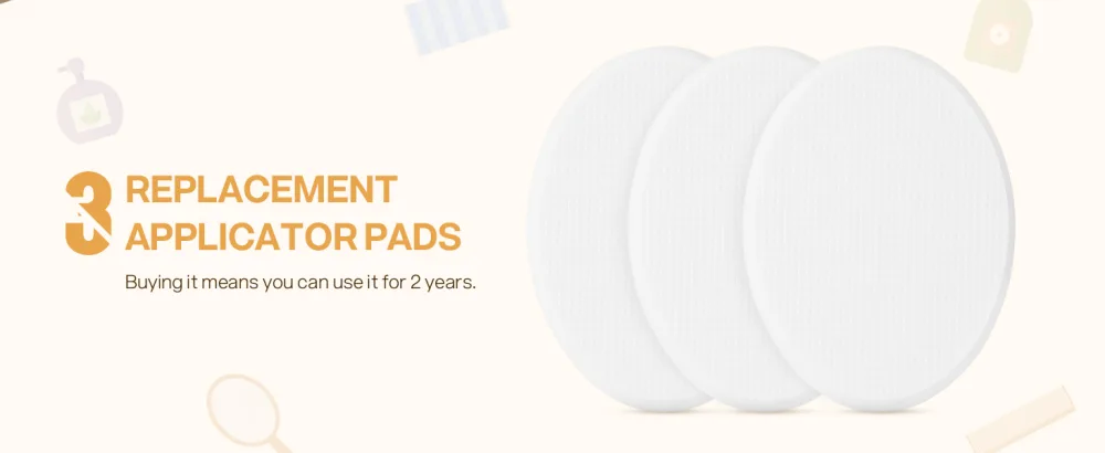 MAQUITA Back Cream Applicator 2 in 1 Body Brush Long Range Handle with 3 Pads Back Brush Convenient for Self-Application Portable Travel Back Scrubber - product information 5