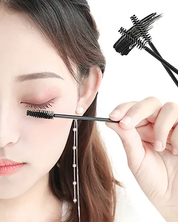 MSQ 60 PCS Disposable Eyelash Brushes Lightweight Disposable Mascara Wands - 10cm Long Eyelash Spoolies for Lash Extensions Eyebrows Contouring and Makeup (Multi-Colored) - product information 7