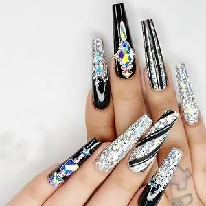 BNG Dual Forms System Flat Square Full Cover Poly Nail Gel Extension Mold Tips with Clips Style A - product information 24