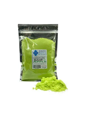 Baking Beauty and Beyond Premium Floss Sugar for Cotton Candy - Floss Sugar with Natural Ingredients for all Occasion Bulk Floss Sugar 400g - Apple - Cotton Candy Floss Sugar