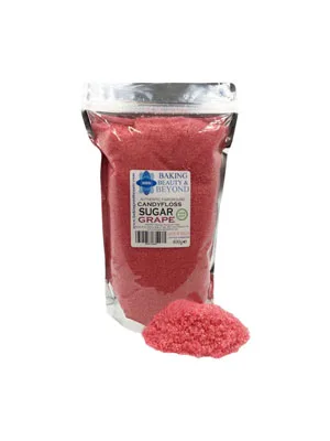 Baking Beauty & Beyond Premium Floss Sugar for Cotton Candy - Cotton Candy Flossing Sugar with Natural Ingredients Perfect for Every Occasion Bulk Floss Sugar 400g - Grape Flavour - Cotton Candy Floss Sugar