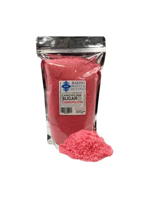 Baking Beauty & Beyond Premium Floss Sugar for Cotton Candy - Cotton Candy Flossing Sugar with Natural Ingredients Perfect for Every Occasion Bulk Floss Sugar 400g - Cosmopolitan Flavour - Cotton Candy Floss Sugar