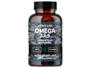 Omega 3 6 9 - Premium Nutritional Supplement - 90 Triple Omega Softgels - Made in The UK 90 count (Pack of 1) - Omega 3,6,9