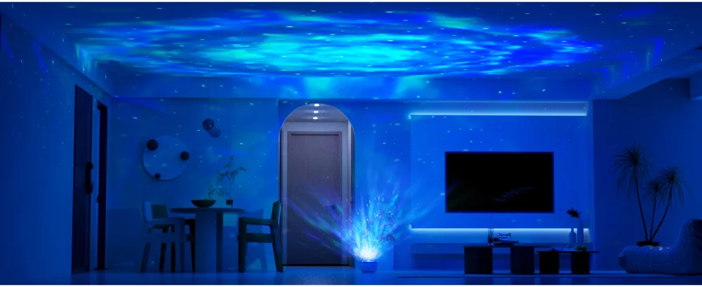 Bozhihong Galaxy Projector Star Projector Night Light with Remote Control/Timer Function/Built-in Music LED Projector Light with 8 Lighting Modes for Kid Adult Bedroom/Room Decor/Party/Gift (White) A-white - baby night light projector